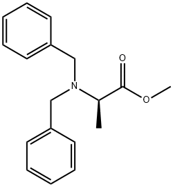 (R)-methyl 2-(dibenzylamino)propanoate Struktur