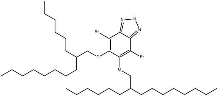 4,7-dibromo-5,6-bis((2-hexyldecyl)oxy)benzo[c][1,2,5]thiadiazole Struktur