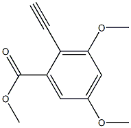 Benzoic acid, 2-ethynyl-3,5-dimethoxy-, methyl ester Struktur