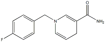 3-Pyridinecarboxamide, 1-[(4-fluorophenyl)methyl]-1,4-dihydro- Struktur