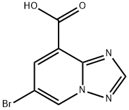 6-Bromo-[1,2,4]triazolo[1,5-a]pyridine-8-carboxylic acid Struktur