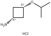 cis-3-(propan-2-yloxy)cyclobutan-1-amine hydrochloride Struktur