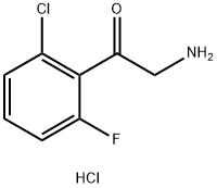 2-amino-1-(2-chloro-6-fluorophenyl)ethan-1-one hydrochloride Struktur