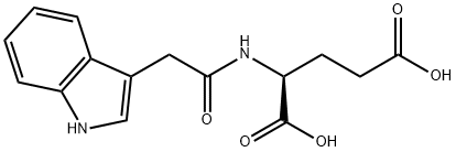 Glutamic acid, N-(1H-indol-3-ylacetyl)- Struktur