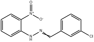 1-(3-chlorobenzylidene)-2-(2-nitrophenyl)hydrazine Struktur