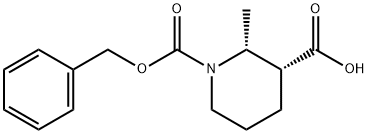 2R,3R-1-Cbz-2-methyl-piperidine-3-carboxylic acid Struktur