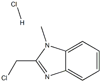 2-(chloromethyl)-1-methyl-1H-benzimidazole hydrochloride Struktur