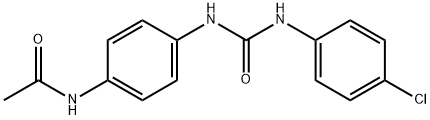 N-[4-({[(4-chlorophenyl)amino]carbonyl}amino)phenyl]acetamide Struktur