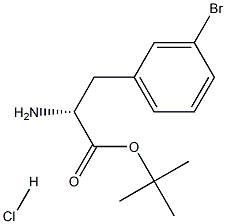 (R)-tert-Butyl 2-amino-3-(3-bromophenyl)propanoate hydrochloride Struktur