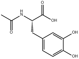 L-Tyrosine, N-acetyl-3-hydroxy- Structure