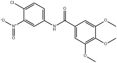 N-(4-chloro-3-nitrophenyl)-3,4,5-trimethoxybenzamide Struktur