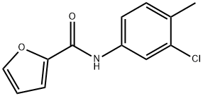 2-Furancarboxamide,N-(3-chloro-4-methylphenyl)- Struktur