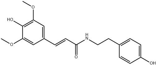 N-trans-Sinapoyltyramine Struktur