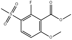 Methyl 2-Fluoro-6-methoxy-3-(methylsulfonyl)benzoate Struktur