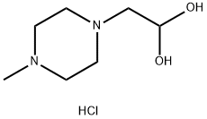 2-(4-methylpiperazin-1-yl)ethane-1,1-diol dihydrochloride Struktur