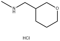 methyl[(oxan-3-yl)methyl]amine hydrochloride Struktur