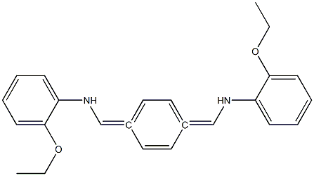 N,N'-[1,4-phenylenedi(methylylidene)]bis(2-ethoxyaniline) Struktur