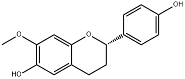 6,4'-Dihydroxy-7-methoxyflavan Struktur