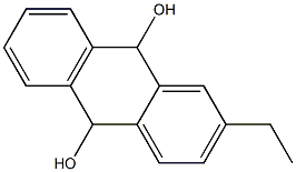 9,10-Anthracenediol, 2-ethyl-9,10-dihydro- Struktur