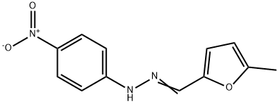 1-[(5-methyl-2-furyl)methylene]-2-(4-nitrophenyl)hydrazine Struktur