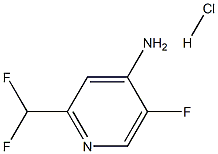 2-(Difluoromethyl)-5-fluoropyridin-4-amine hydrochloride Struktur