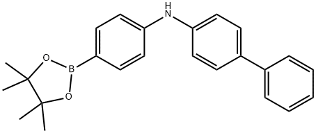 N-[4-(4,4,5,5-Tetramethyl-1,3,2-dioxaborolan-2-yl)phenyl]-[1,1'-biphenyl]-4-amine Struktur