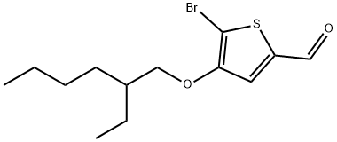 5-bromo-4-((2-ethylhexyl)oxy)thiophene-2-carbaldehyde Struktur