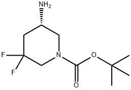 TERT-BUTYL (5S)-5-AMINO-3,3-DIFLUOROPIPERIDINE-1-CARBOXYLATE, 2055848-76-3, 結(jié)構(gòu)式