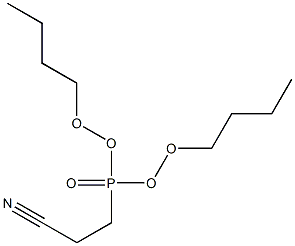 3-dibutoxyphosphorylpropanenitrile Struktur