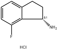 (S)-7-Fluoro-2,3-dihydro-1H-inden-1-amine hydrochloride Struktur