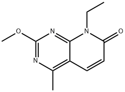 8-ethyl-2-methoxy-4-methylpyrido[2,3-d]pyrimidin-7-one Struktur