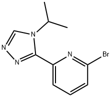 2-bromo-6-(4-isopropyl-4H-1,2,4-triazol-3-yl)pyridine Struktur