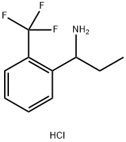 1-(2-(trifluoromethyl)phenyl)propan-1-amine hydrochloride Struktur