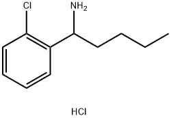 1-(2-chlorophenyl)pentan-1-amine hydrochloride Structure