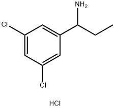 1-(3,5-dichlorophenyl)propan-1-amine hydrochloride Struktur