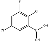 2,5-Dichloro-3-fluorophenylboronic acid Struktur