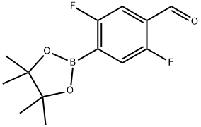 2,5-Difluoro-4-formylphenylphenylboronic acid pinacol ester Struktur