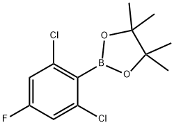 2,6-Dichloro-4-fluorophenylboronic acid pinacol ester Struktur