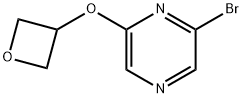 2-bromo-6-(oxetan-3-yloxy)pyrazine Struktur