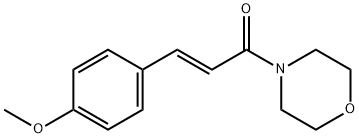 (E)-3-(4-methoxyphenyl)-1-morpholinoprop-2-en-1-one Struktur