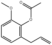 Phenol, 2-methoxy-6-(2-propenyl)-, acetate Struktur