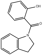 (2,3-Dihydro-indol-1-yl)-(2-hydroxy-phenyl)-methanone Struktur