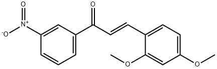 (2E)-3-(2,4-dimethoxyphenyl)-1-(3-nitrophenyl)prop-2-en-1-one Struktur