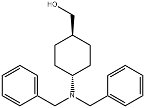 trans-4-[Bis(phenylmethyl)amino]cyclohexanemethanol Struktur