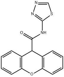 N-(1,3,4-thiadiazol-2-yl)-9H-xanthene-9-carboxamide Structure