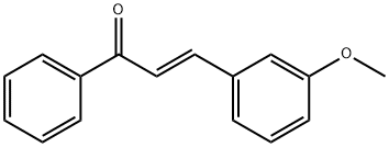 (2E)-3-(3-methoxyphenyl)-1-phenylprop-2-en-1-one Struktur