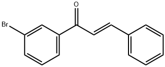 2-Propen-1-one,1-(3-bromophenyl)-3-phenyl-, (2E)- Struktur