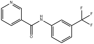 3-Pyridinecarboxamide,N-[3-(trifluoromethyl)phenyl]- Struktur