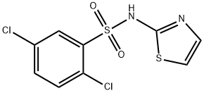 2,5-dichloro-N-(1,3-thiazol-2-yl)benzenesulfonamide Struktur