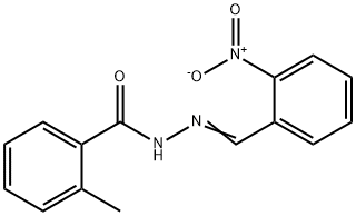 2-methyl-N'-(2-nitrobenzylidene)benzohydrazide Struktur